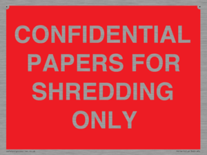 CONFIDENTIAL PAPERS FOR SHREDDING ONLY